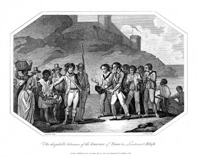 William Bligh, oficial da Marinha britânico recebido pelo Governador de Timor, 14 de junho de 1789 1802 de Unbekannt