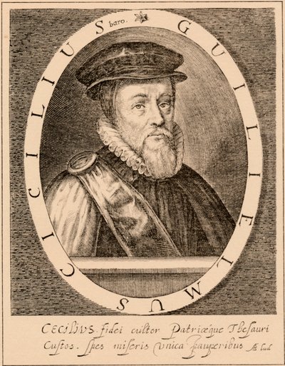 William Cecil, 1º Barão Burghley 1520-1598, estadista inglês, 1889 de Unbekannt
