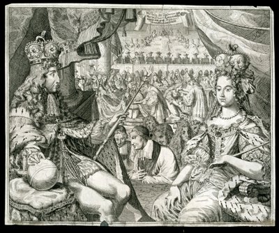 William III e Mary II, rei e rainha da Grã-Bretanha e Irlanda, c1689 de Unbekannt