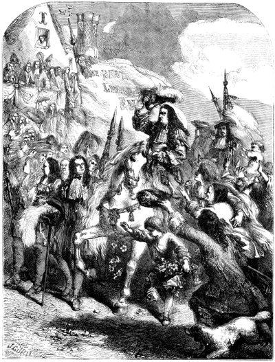 William III entrando em Exeter de Unbekannt