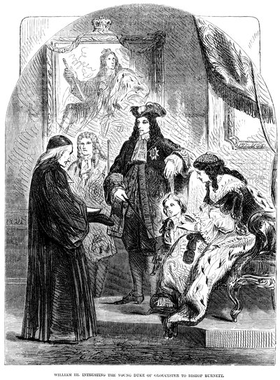 William III confiando o jovem duque de Gloucester ao bispo Burnett de Unbekannt