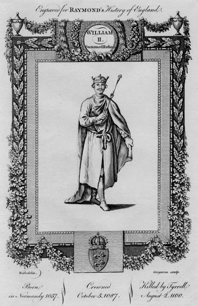 William II. Sobrenome Rufus, c1787 de Unbekannt