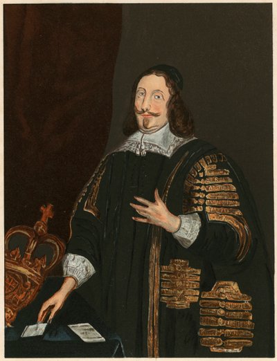 William Lenthall, parlamentar inglês do século XVII e advogado, c1843 de Unbekannt