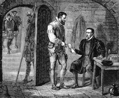 William Tyndale, tradutor de inglês, 1536, final do século XIX de Unbekannt