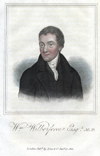 William Wilberforce, ativista inglês contra a escravidão, 1821 de Unbekannt