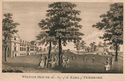 Casa de Wilton, sede do conde de Pembroke, 1779. de Unbekannt