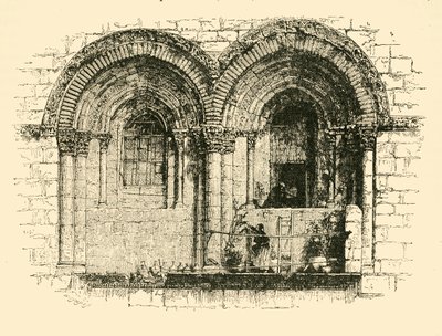Janelas da Igreja do Santo Sepulcro, Jerusalém, 1890. de Unbekannt
