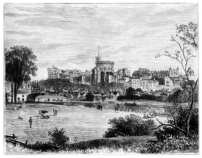 Castelo de Windsor de Brocas Meadows, c1888 de Unbekannt