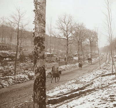 Inverno, Genicourt, norte da França, c1914-c1918 de Unbekannt
