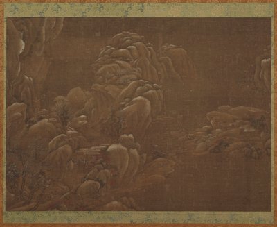 Paisagem de inverno, dinastia Ming ou Qing, séculos XV-XVIII. de Unbekannt
