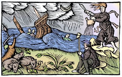Bruxa levantando uma tempestade, 1562 de Unbekannt