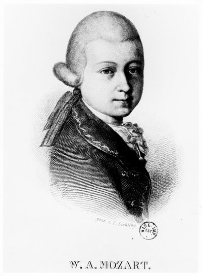 Wolfgang Amadeus Mozart 1756-1791 em 1770 de Unbekannt