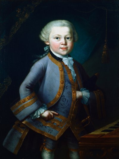 Wolfgang Amadeus Mozart, compositor austríaco, 1761 de Unbekannt