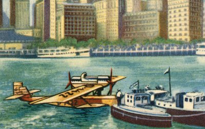 Wolfgang von Gronau chega a Nova York, em agosto de 1930, 1932. de Unbekannt