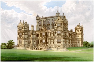 Wollaton Hall, Nottingham, Nottinghamshire, casa de Lord Middleton, c1880 de Unbekannt