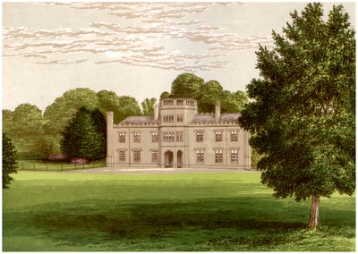 Wolseley Hall, Staffordshire, casa do Barão Wolseley, c1880 de Unbekannt