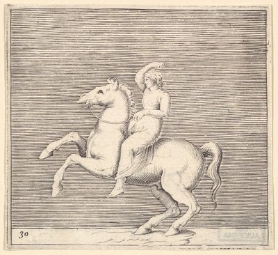 Woman on Rearing Horse, publicado em ca. 1599-1622. de Unbekannt