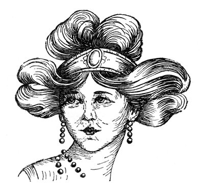 Penteado da mulher, 1910 de Unbekannt