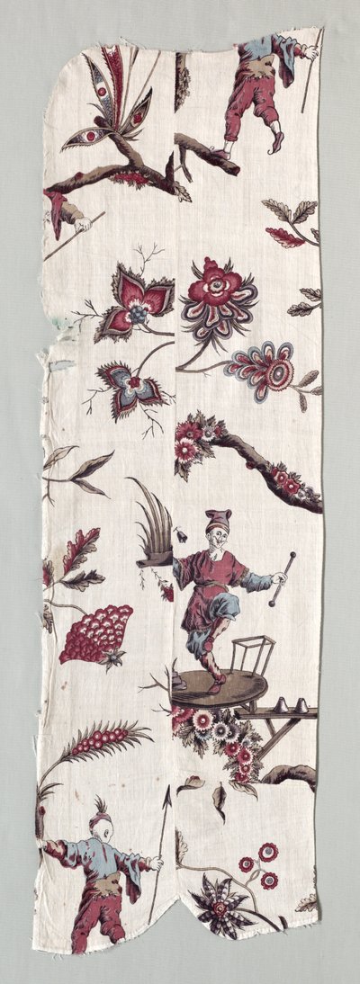 Fragmentos de têxteis impressos em xilogravura, c. 1785 de Unbekannt