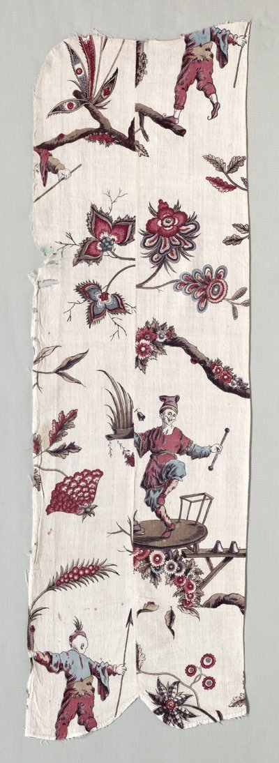 Fragmentos de têxteis impressos em xilogravura, c. 1785 de Unbekannt