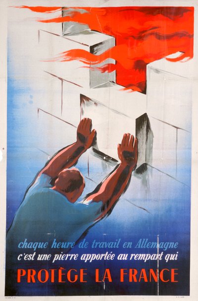 Trabalhar na Alemanha protege a França, 1944 de Unbekannt