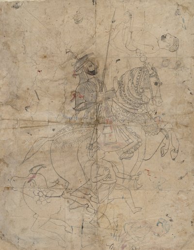 Adoração de Brijantanji e Swamini Recta, Retrato Acústico Verso, K.900. de Unbekannt