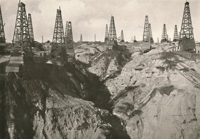 Poços de Petróleo Yenan-Young, 1900. de Unbekannt