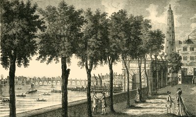 Escadas de York e a torre de água, 1881. de Unbekannt