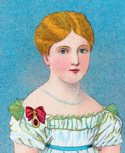 Jovem rainha Victoria, então princesa Alexandrina Victoria de Kent, c1829 c1902 de Unbekannt
