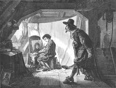 Jovem Rubens surpreendido por seu mestre, Van Oort, 1875. de Unbekannt