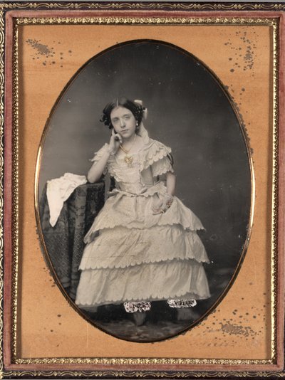 Jovem em Bloomers, c. 1855 de Unbekannt