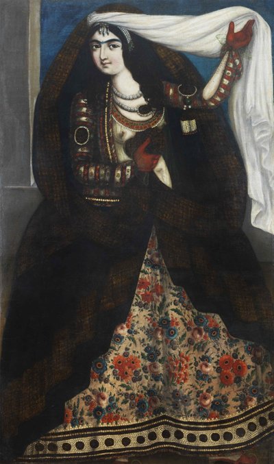 Jovem mulher vestindo chador, ca 1844-1850. de Unbekannt