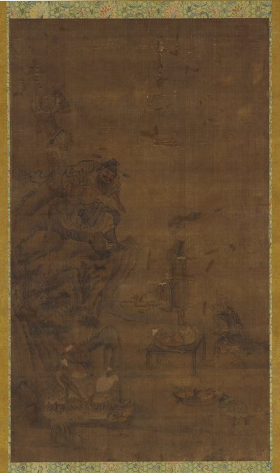 Zhong Kui Domando as Cinco Pestilências, século XVI-XVII. de Unbekannt