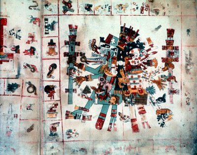 Forma zoomórfica do Codex Borgianus, Mixtec, México pré-colombiano, c1400 de Unbekannt
