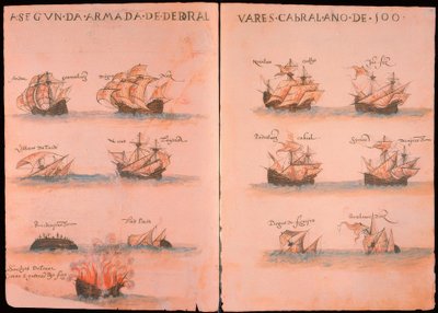 Frota portuguesa sob Cabral 1500 de Unbekannt