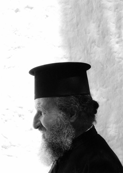 padre da Igreja Ortodoxa em Creta (papa) Creta 1985 de Unbekannt