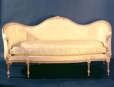 Sofá estilo Adam, c.1780 (giltwood) de Unbekannt Unbekannt