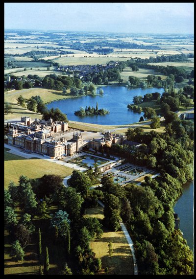 Vista aérea, de, palácio blenheim, oxfordshire de Unbekannt Unbekannt