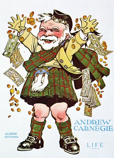 Desenhos animados de Andrew Carnegie da revista Life de Unbekannt Unbekannt