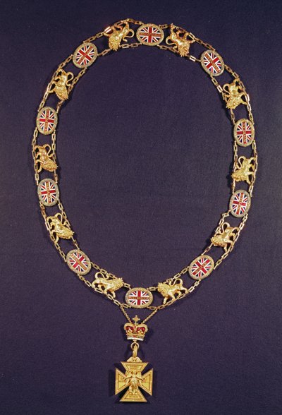 Colar de Honra, ouro e esmalte, apresentado ao Duque de Wellington (1769-1852), por Jorge IV, c.1825 de Unbekannt Unbekannt