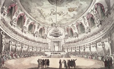 Sala de concertos em Veneza, século XVIII de Unbekannt Unbekannt