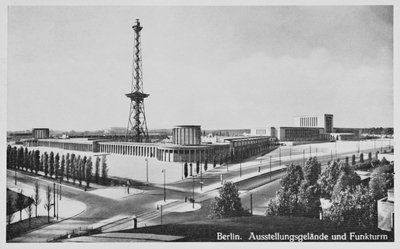 Salas de Exposição e Torre de Radiodifusão, Charlottenburg, Berlim, c.1930 de Unbekannt Unbekannt