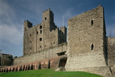 Vista exterior, rochester, castelo, kent de Unbekannt Unbekannt