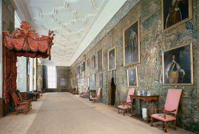 Hardwick Hall (1590-97), Interior da Long Gallery, Derbyshire, Reino Unido de Unbekannt Unbekannt