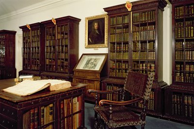Vista interior, de, Pepys, biblioteca, magdalene, faculdade, cambridge de Unbekannt Unbekannt