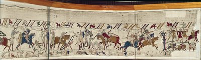 Rei Harold é morto e os ingleses viram em fuga, Bayeux Tapestry de Unbekannt Unbekannt