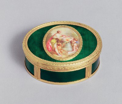 Caixa de rapé de ouro e esmalte Louis XVI, de Pierre-François Drais, Paris, 1774 de Unbekannt Unbekannt
