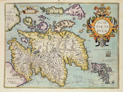 Mapa, de, escócia, miliaria, scotia de Unbekannt Unbekannt