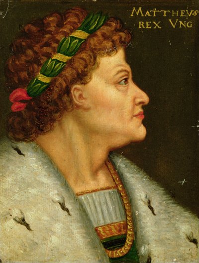 Matthias I, Hunyadi (óleo sobre papel) de Unbekannt Unbekannt