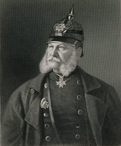 Retrato de Guilherme I (1797-1888) Rei da Prússia e Imperador da Alemanha, gravado pelo bar William Holl (1807-71). de William Mackenzie de Unbekannt Unbekannt